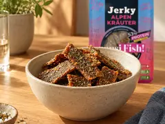 Fish jerky with alpine herbs