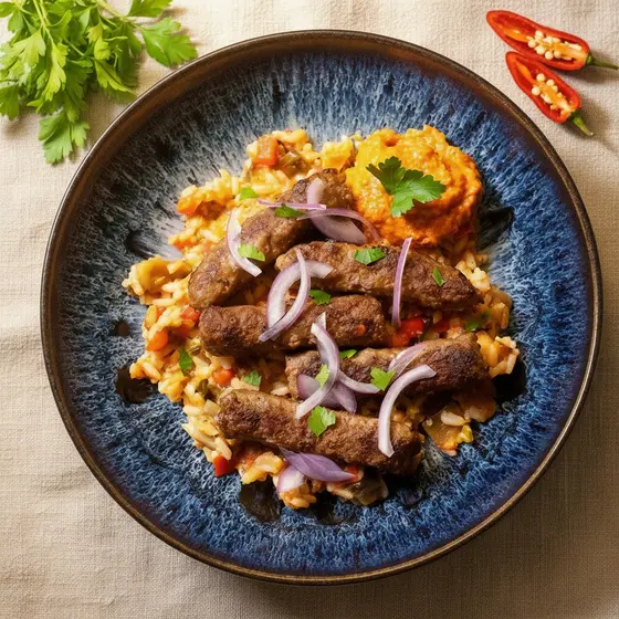 Cevapcici with Djuvec Rice